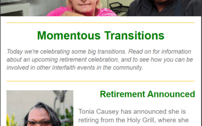 Newsletter: Momentous Transitions